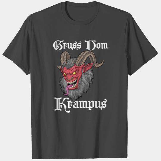 Gruss Vom Krampus Germanic Christmas Demon Merry T Shirts