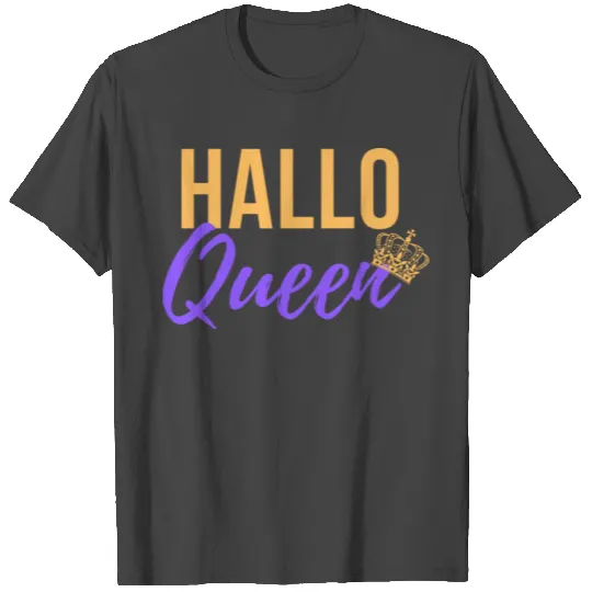 Halloween T ShirtHallo Queen T Shirts by Ink Stain