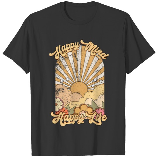 Happy Mind Happy Life Aesthetic T-shirt, Sunshine T-shirt