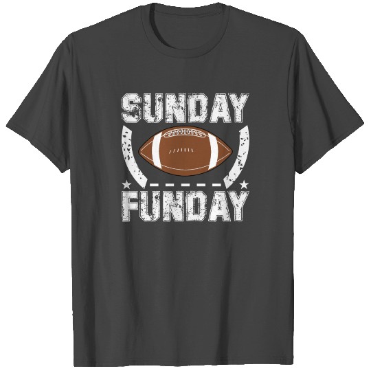 Sunday Funday Vintage Football Sport T Shirts