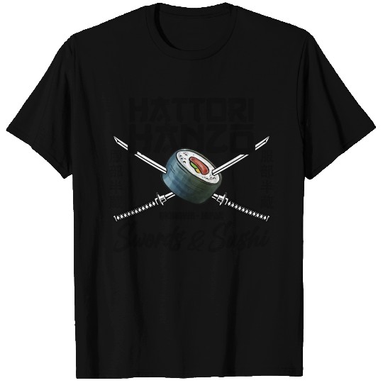 Hattori Hanzo sword and Japan Sushi gift T Shirts