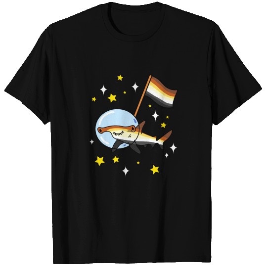 Gay Bear Hammerhead Shark In Space Gay Bear Pride T Shirts