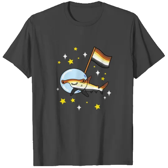 Gay Bear Hammerhead Shark In Space Gay Bear Pride T Shirts