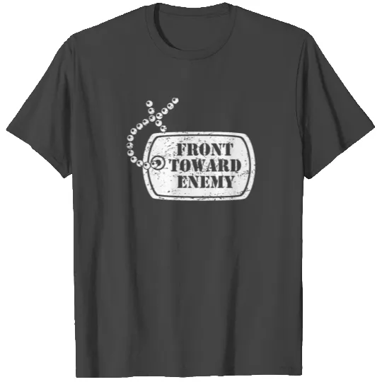 Front Toward Enemy Military Claymore Mine Flag USA T Shirts