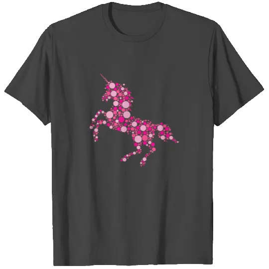 Pink Polka Dot Unicorn Lover International Dot Day T Shirts