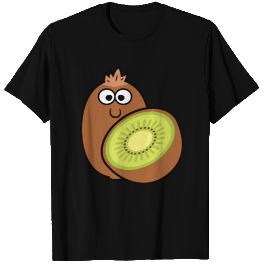 Funny Cartoon Kiwi Fruit T Shirts
