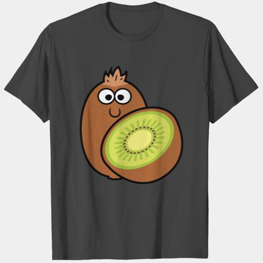 Funny Cartoon Kiwi Fruit T Shirts