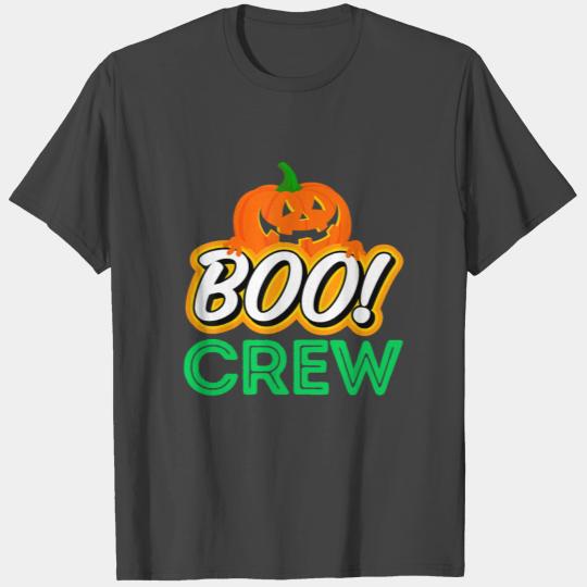 Boo Crew Halloween Pumpkin Men Funny FriendsGirls T Shirts