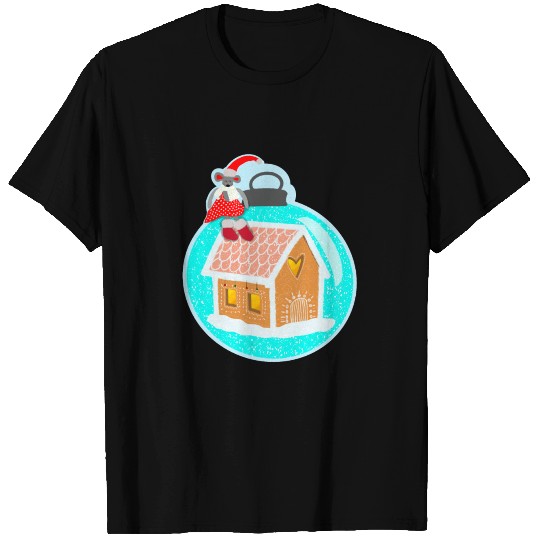 Christmas ball gingerbread house mouse T Shirts