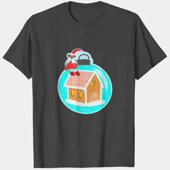 Christmas ball gingerbread house mouse T Shirts