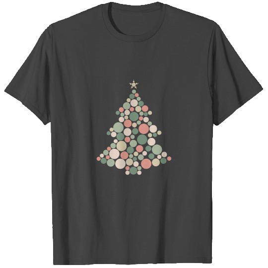 Christmas Tree Polka Dots T Shirts