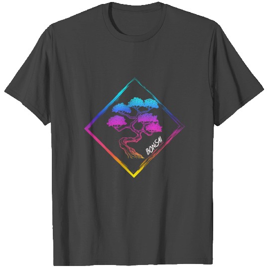 Japanese bonsai rainbow T Shirts
