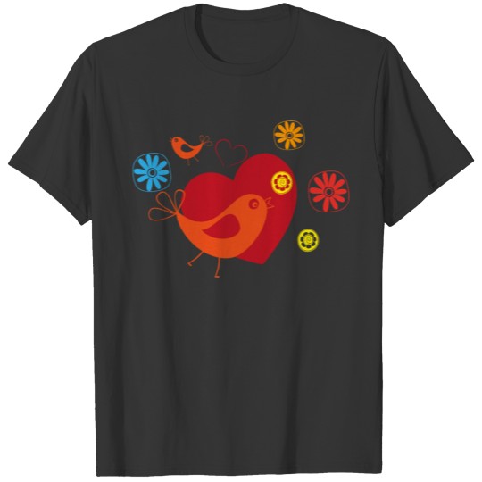 Funny Cartoon Bird T-shirt