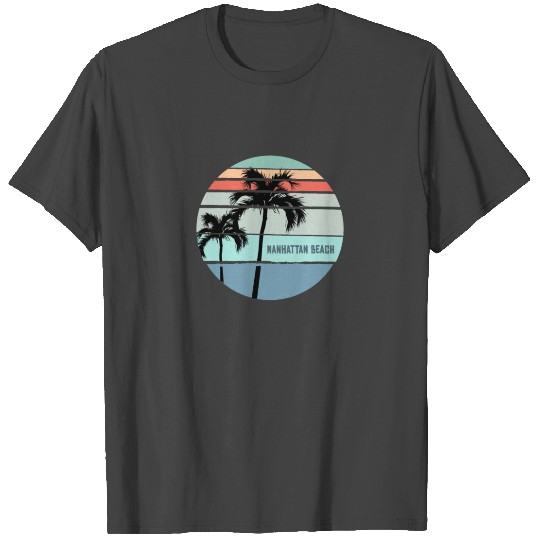 Cool Manhattan Beach California Palm Tree T Shirts