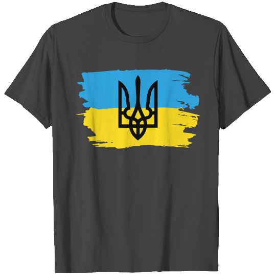 Trysub flag gift Ukraine Ukrainian Kiev T Shirts