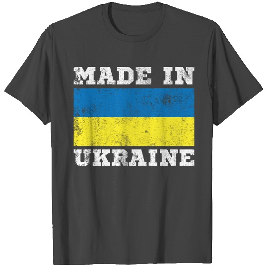 Made in Ukraine flag Kiev gift T Shirts