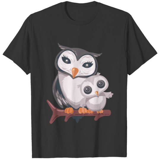 Owl Family Owl family cute lovely bird night cool T Shirts