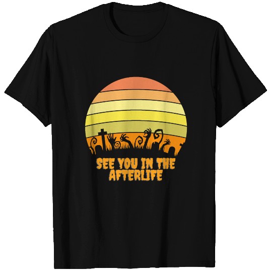 Halloweentown Vintage Sunset Graveyard Halloween T Shirts