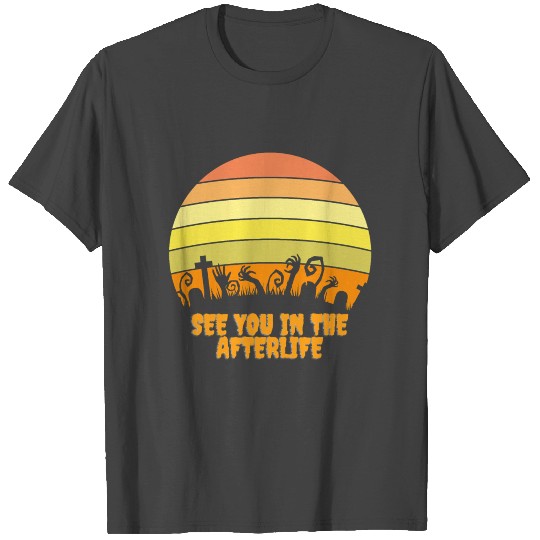 Halloweentown Vintage Sunset Graveyard Halloween T Shirts