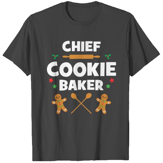 Christmas Cookies Chief Cookie Baker Baking T Shirts