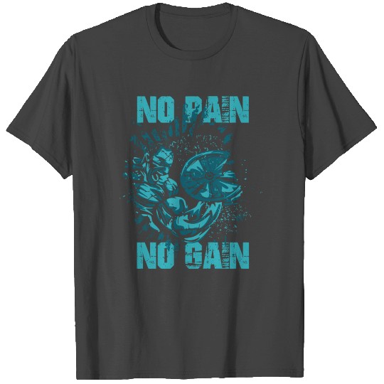 No Pain No Gain T Shirts Bodybuilders Weightlifting