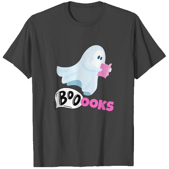 Funny ghosts reading books Boooo becomes booooks T Shirts