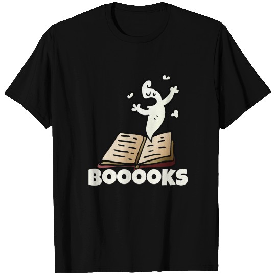 Funny ghosts reading books Boooo becomes booooks T Shirts
