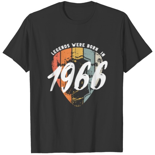 1966 Birthday Guitar Guitarist T Shirts