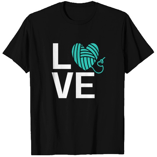 Love Knitting Yarn Wool Pattern Funny Knitters T Shirts