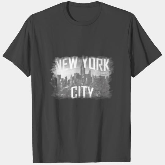 Building Manhattan Skyline Silhouette T Shirts