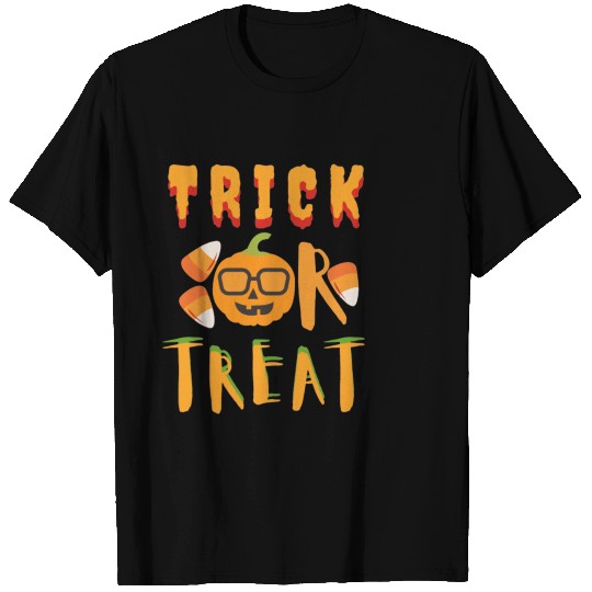 trick or treat halloween candy corn pumpkin T Shirts