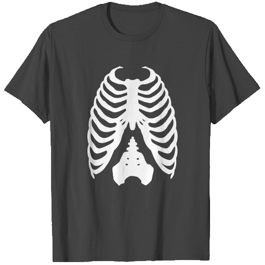 Skeleton Rib Cage Bones T Shirts