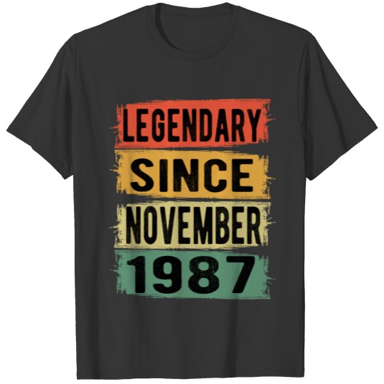Birthday Gift November 1987 T-shirt
