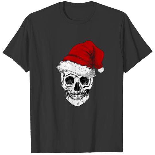 Santa Claus Skull Merry Christmas Holidays T Shirts
