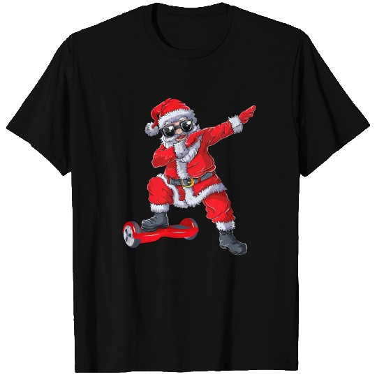 Dabbing Santa Hoverboard Christmas Funny Dab Xmas T Shirts