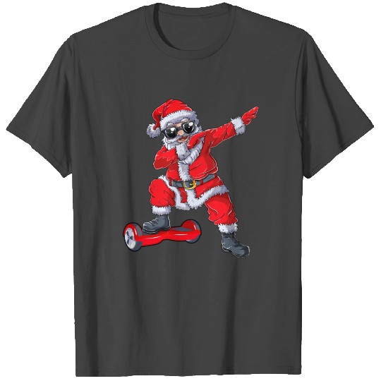 Dabbing Santa Hoverboard Christmas Funny Dab Xmas T Shirts