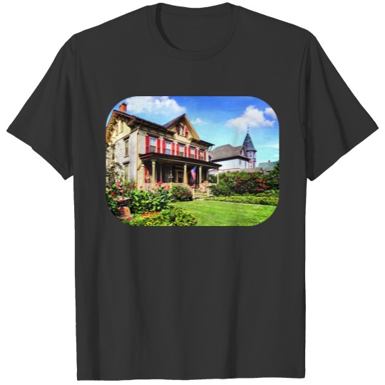 Belvidere NJ - Victorian House and Garden T-shirt