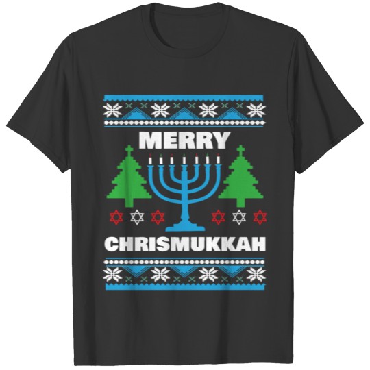 Funny Christmas Hanukkah Ugly Xmas Apparel T-shirt