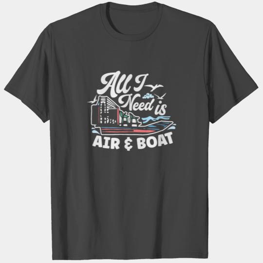 Airboat Planeboat Swamp Boat Boating Fishing T Shirts