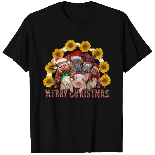 Farm animals Rainbow T Shirts