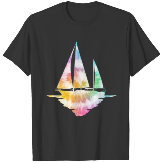 Sailing Sailboat Tie Dye Vintage T Shirts