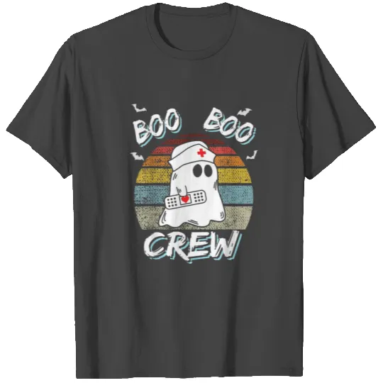 Boo Boo Crew Funny Nurse Halloween Ghost Costume T Shirts