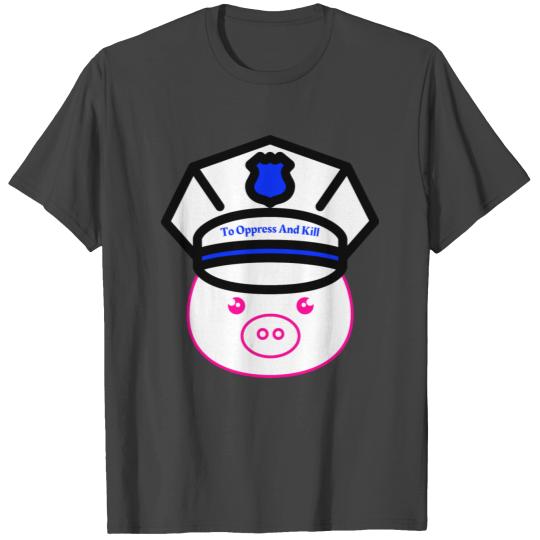 Cops Are Pigs Anti Police Piggy Face Law ACAB T Shirts