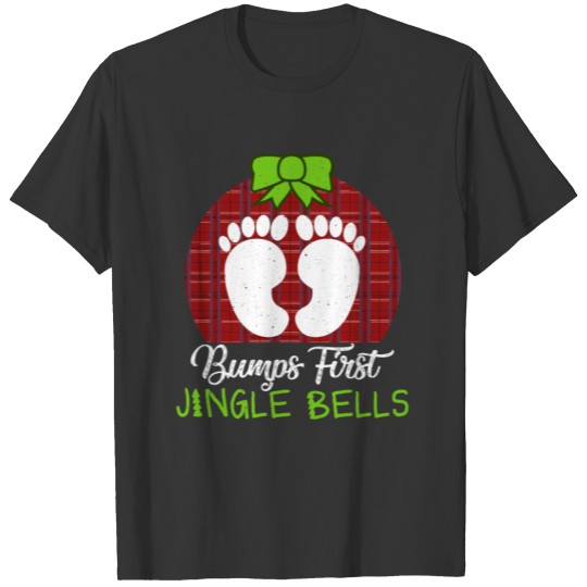First Jingle Bell Pregnancy Christmas Baby Reveal T-shirt