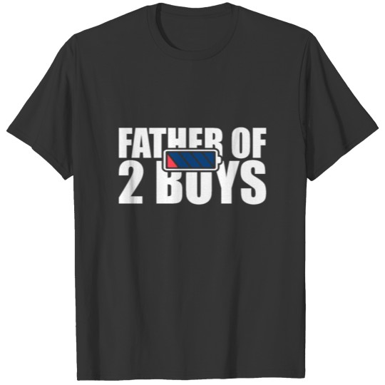 Birth Boy Father Of Two 2 Boys Son T-shirt