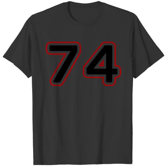 74 Number Symbol T-shirt
