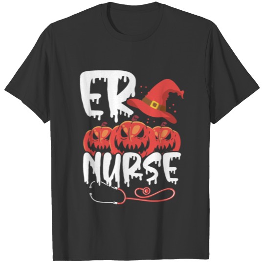 Halloween Emergency Room Nursing ER Witch Nurse T Shirts