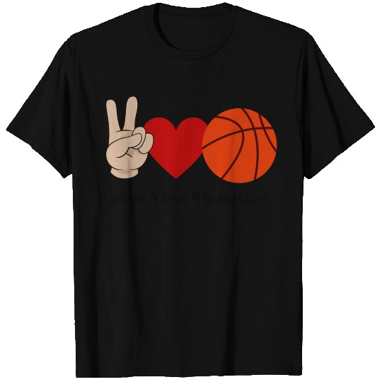 peace love basketball T Shirts