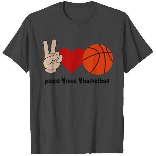 peace love basketball T Shirts