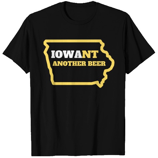 Funny Iowa Beer Distressed Iowa State Map Meme Alc T Shirts